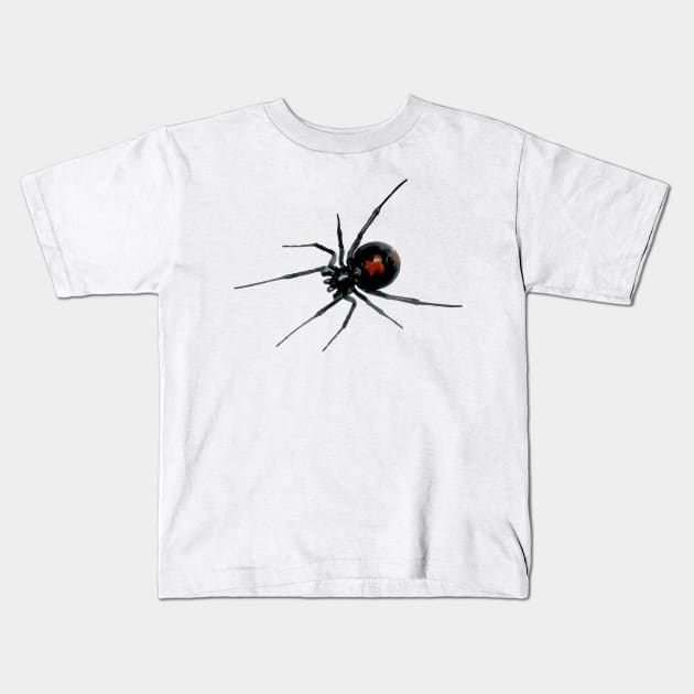 Black Widow Kids T-Shirt by TortillaChief